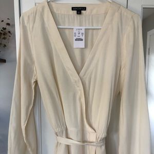 J.Crew Mercantile Wrap Blouse